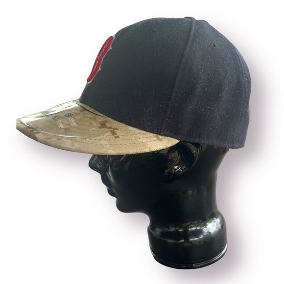 Boston Red Sox New Era MLB 59FIFTY Citrus Pop Fitted 7 3/8 Hat Cap Camouflage - Picture 6 of 10